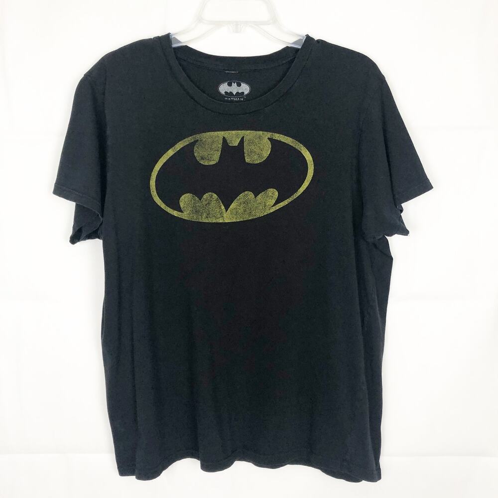 Batman Crew Neck Black Tee Size Large